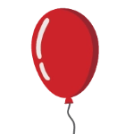 czerwony balon